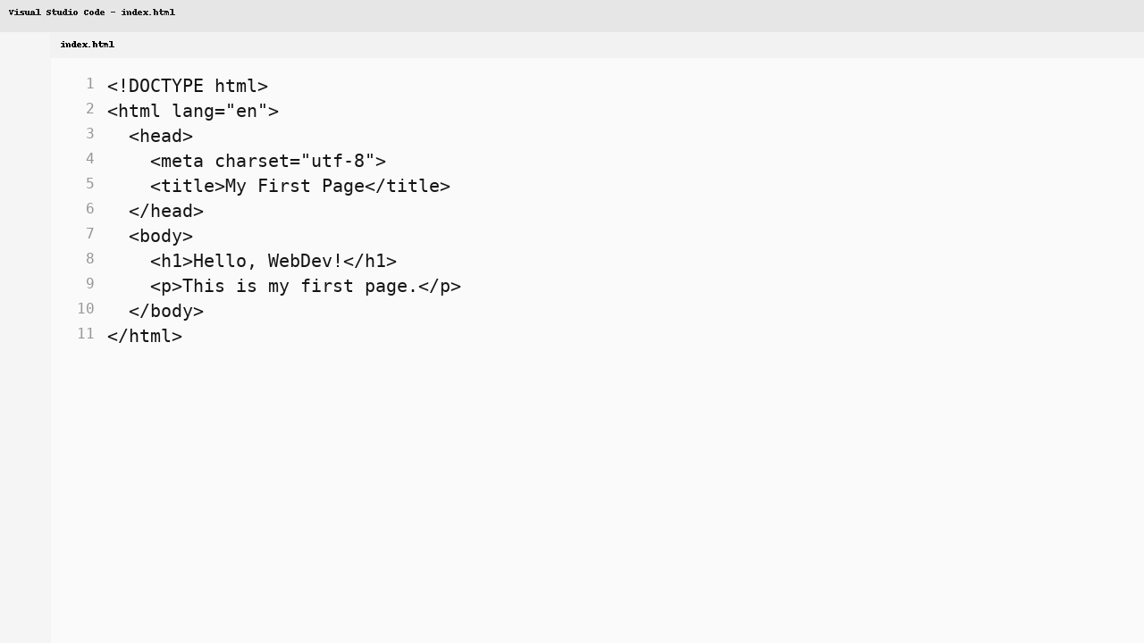 HTML code example image